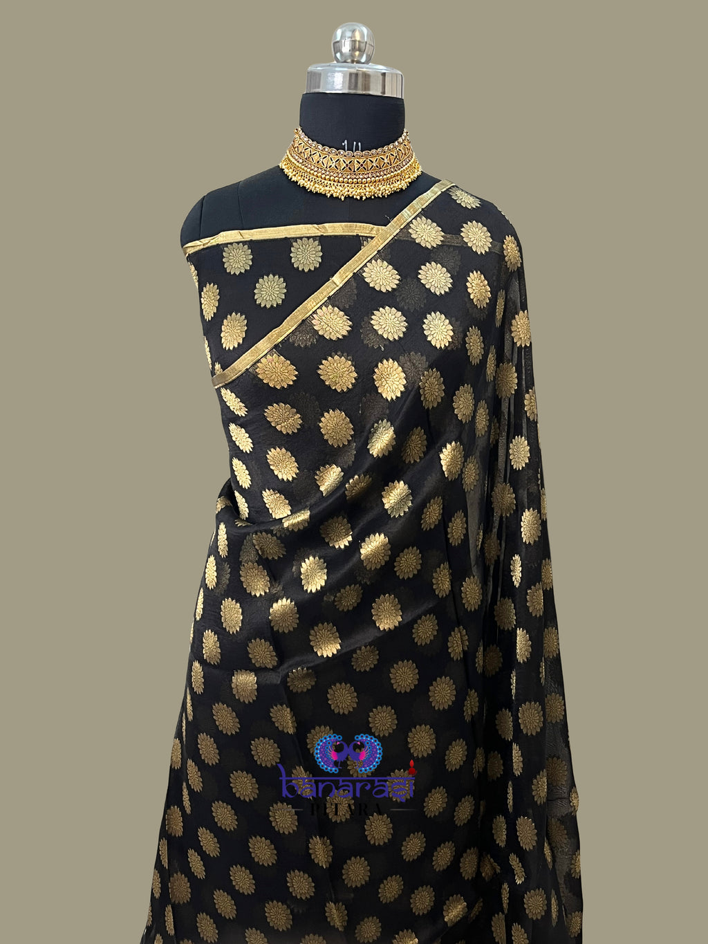 Pure Organza Handloom Banarasi Saree