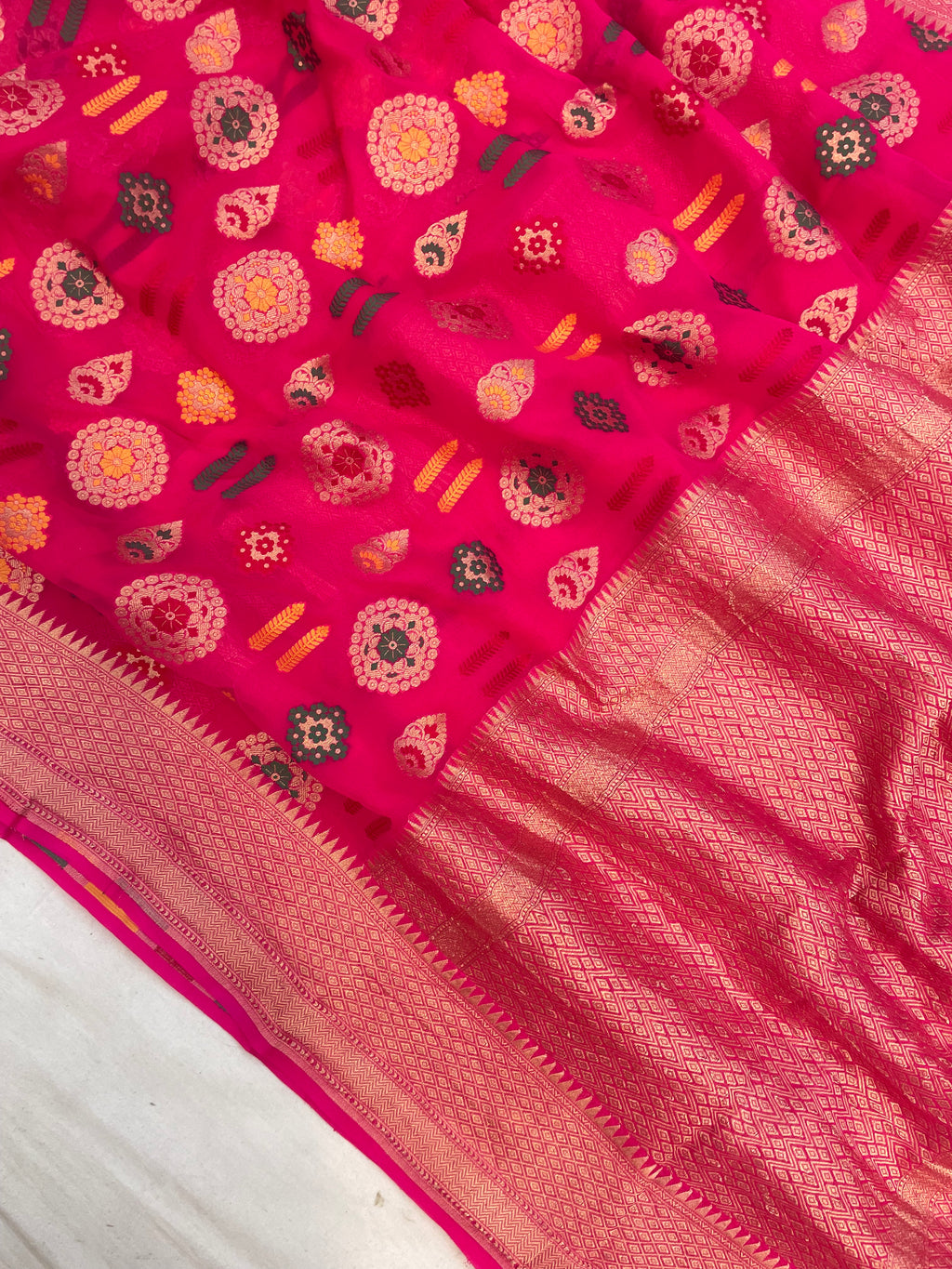 Pure Chiffon Banarasi Saree