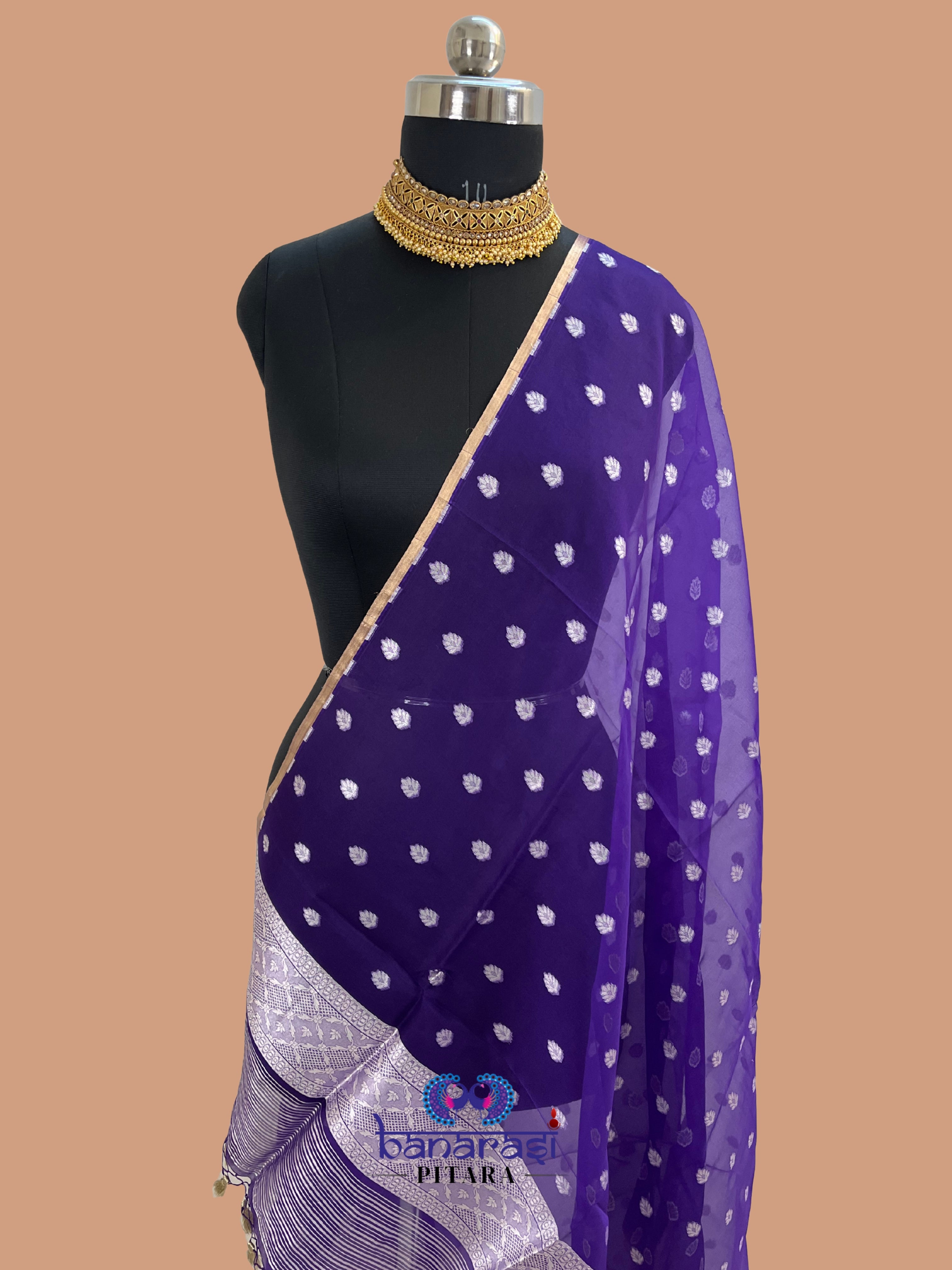 Pure Kora Handloom Banarasi Dupatta
