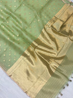 Pure Kora Handloom Banarasi Saree