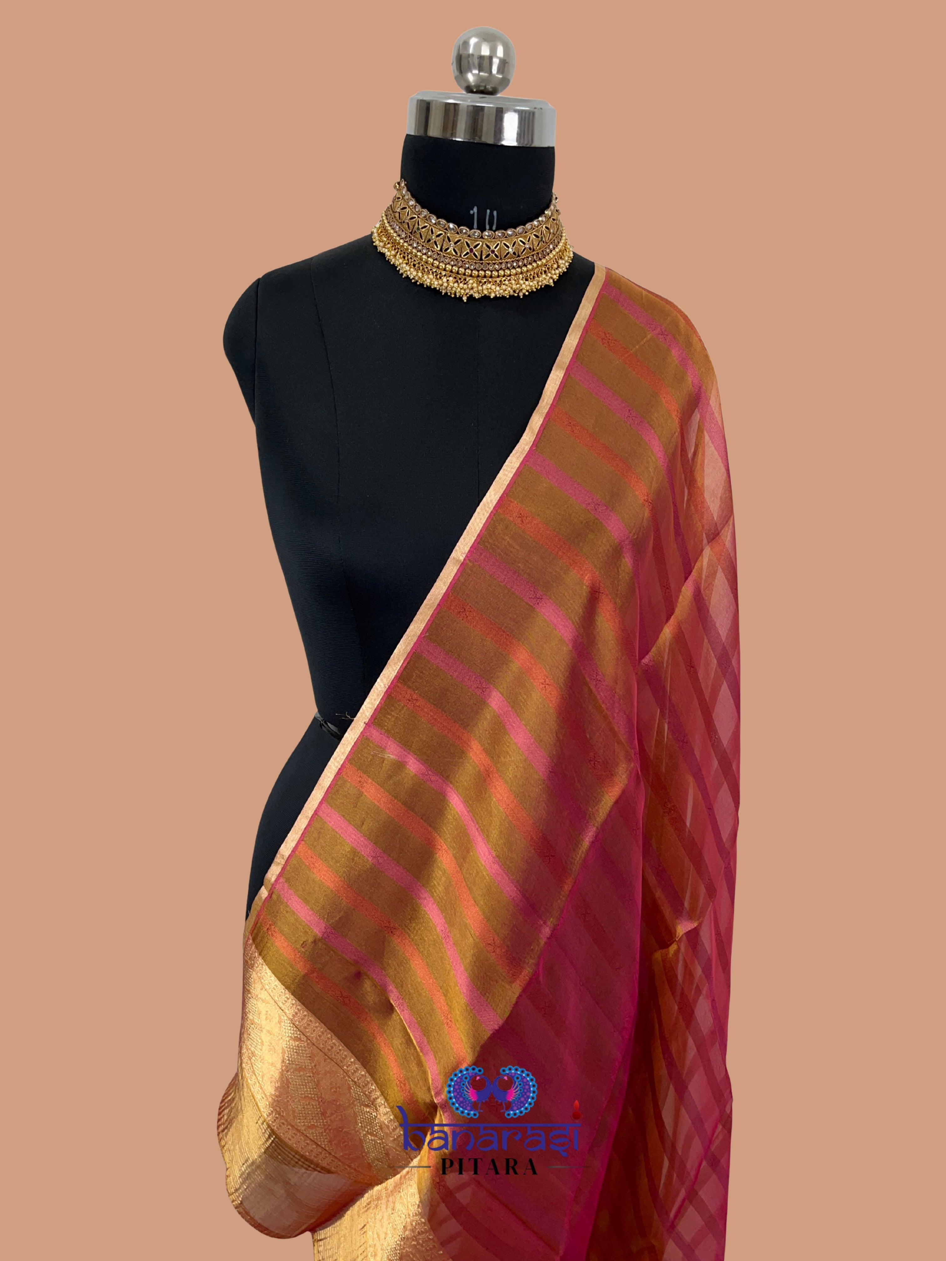Pure Tissue Handloom Banarasi Dupatta