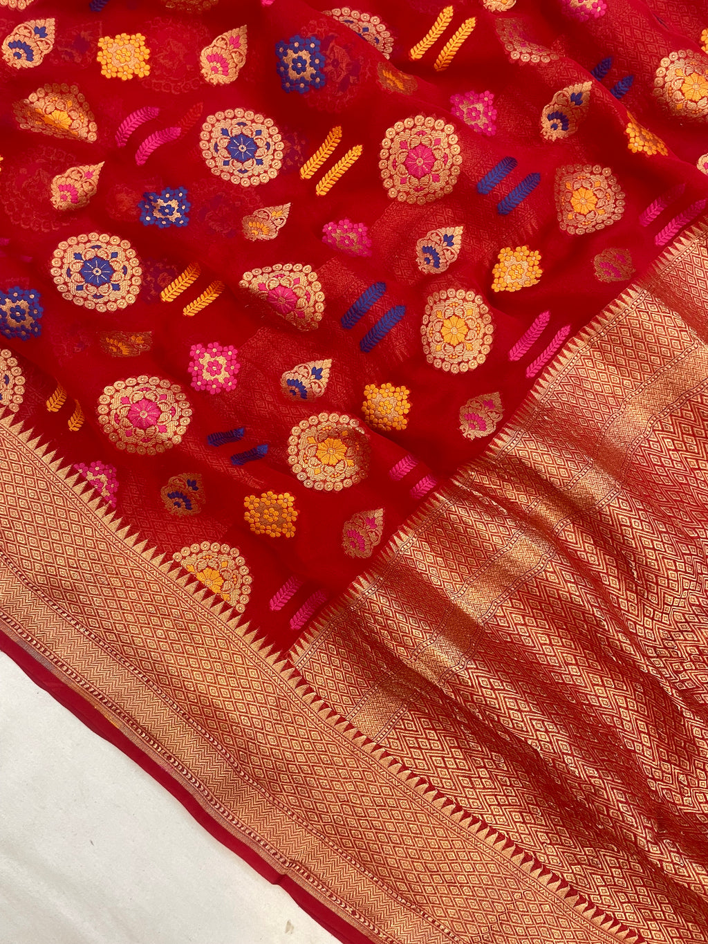 Pure Chiffon Banarasi Saree