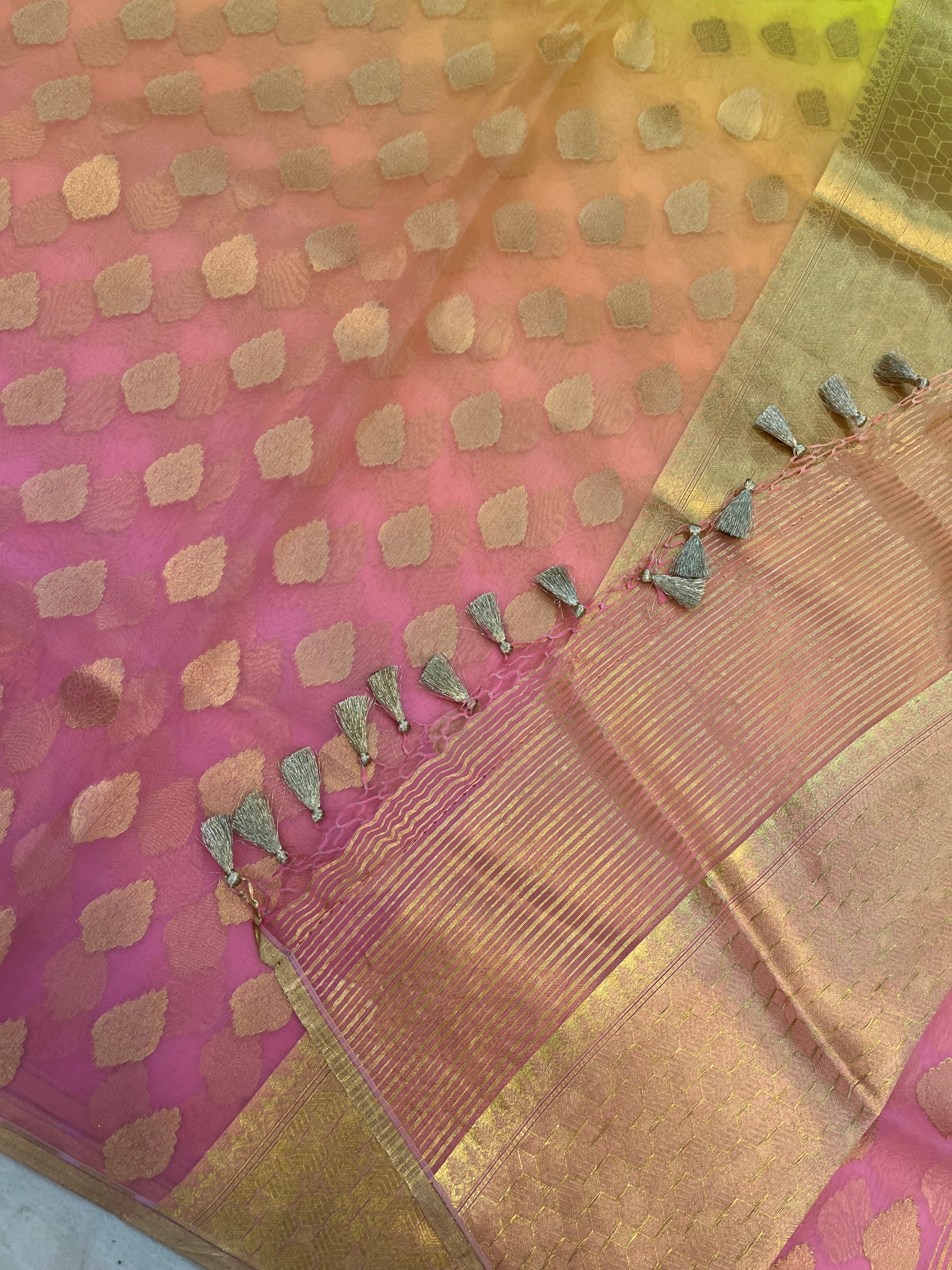 Pure Organza Silk Banarasi Saree