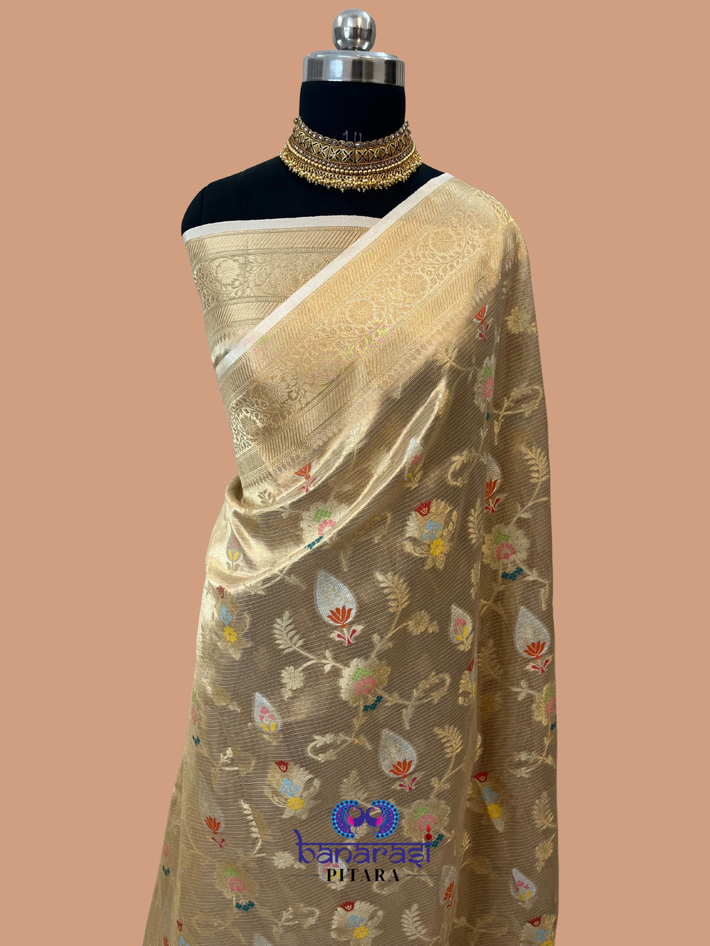 Pure Tissue Tilfi Meenakari Saree