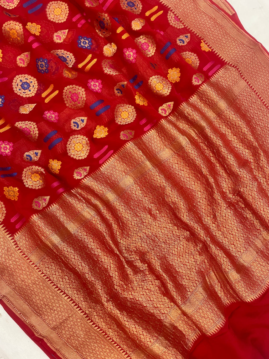 Pure Chiffon Banarasi Saree