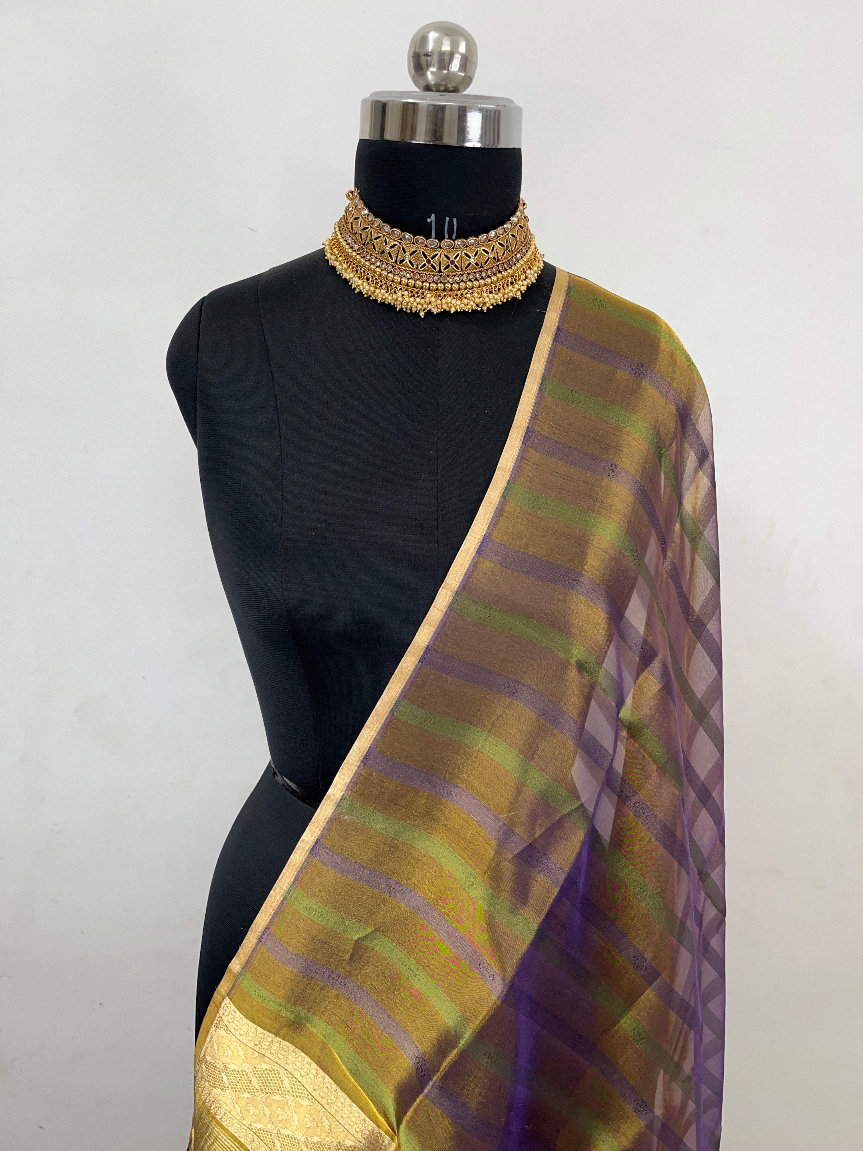 Pure Tissue Handloom Banarasi Dupatta