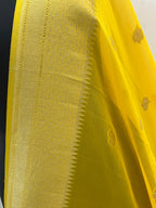 Yellow Color Pure Chiffon Dupatta