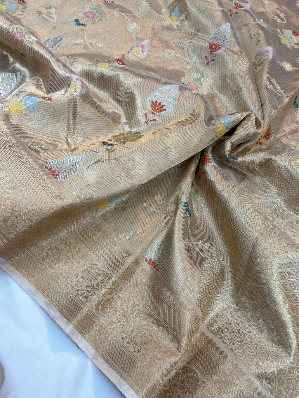 Pure Tissue Tilfi Meenakari Saree