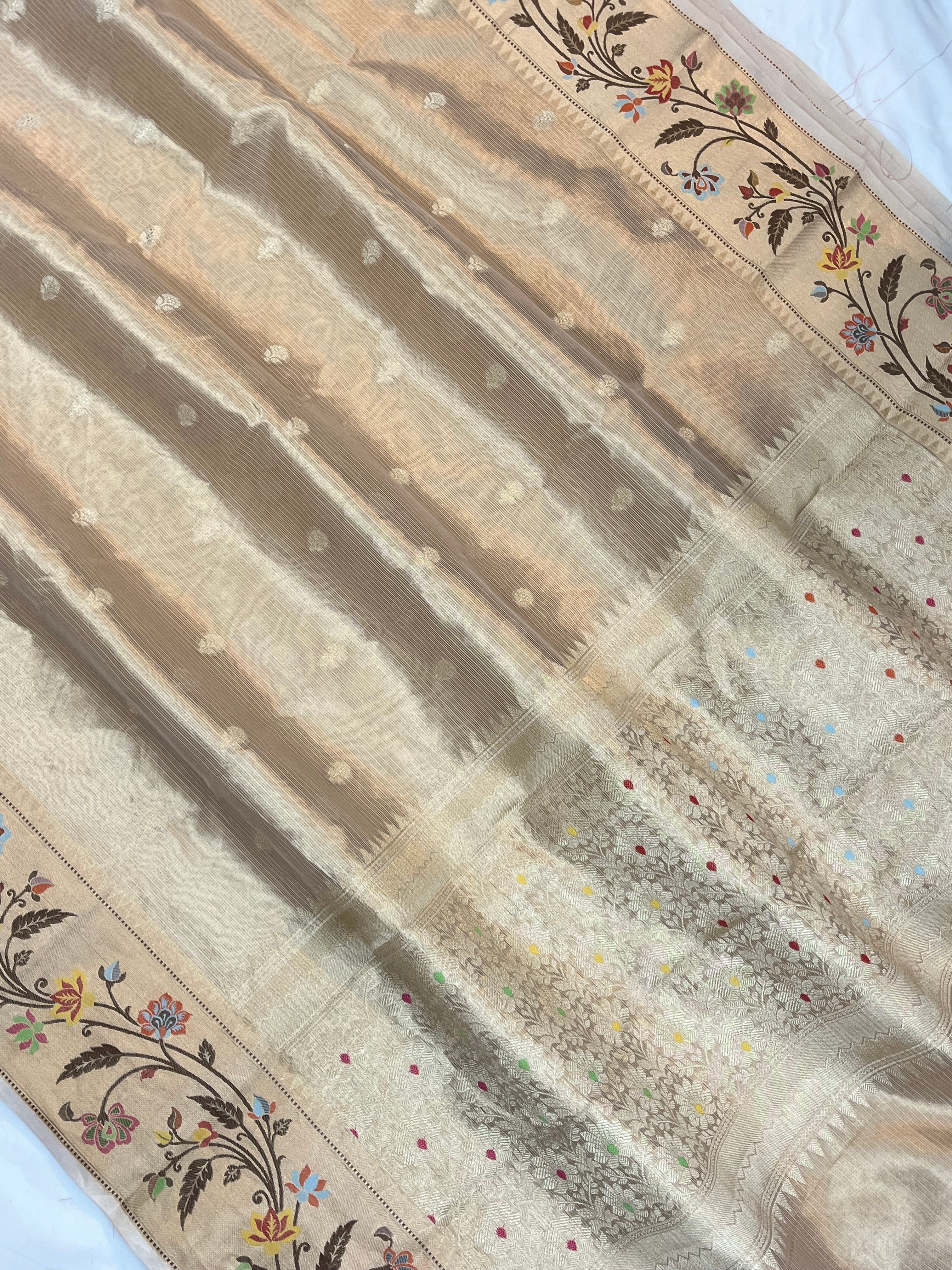 Pure Tissue Handloom Paithani Banarasi Saree