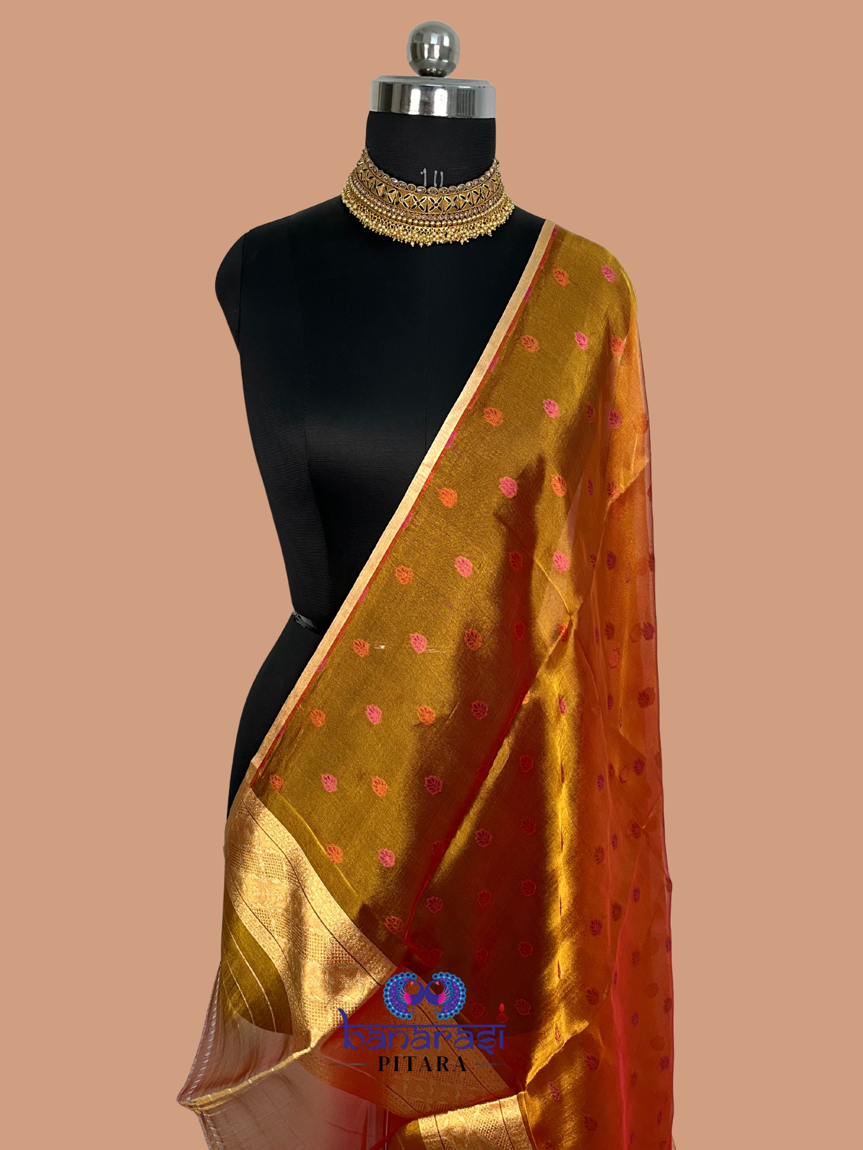 Pure Tissue Handloom Banarasi Dupatta