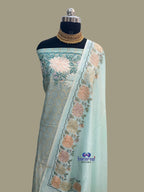 Pure Chanderi Cotton Banarasi Suit Dupatta