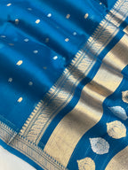 Pure Organza Handloom Banarasi Saree with Sona Rupa Buti