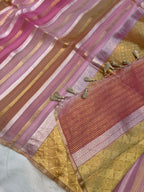Pure Kora Handloom Banarasi Saree