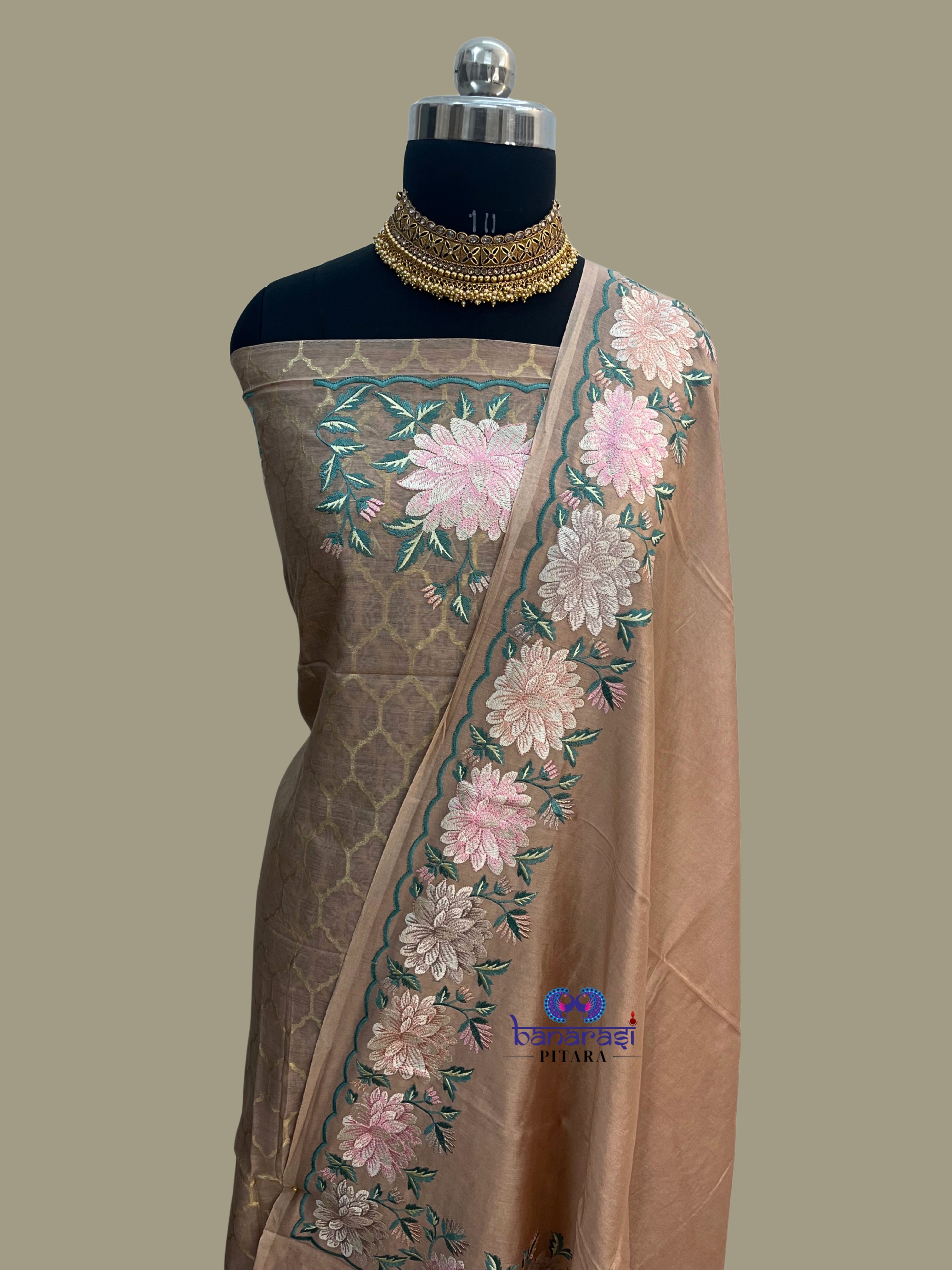 Pure Chanderi Cotton Suit Dupatta