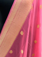 Pink Color Pure Chiffon Dupatta