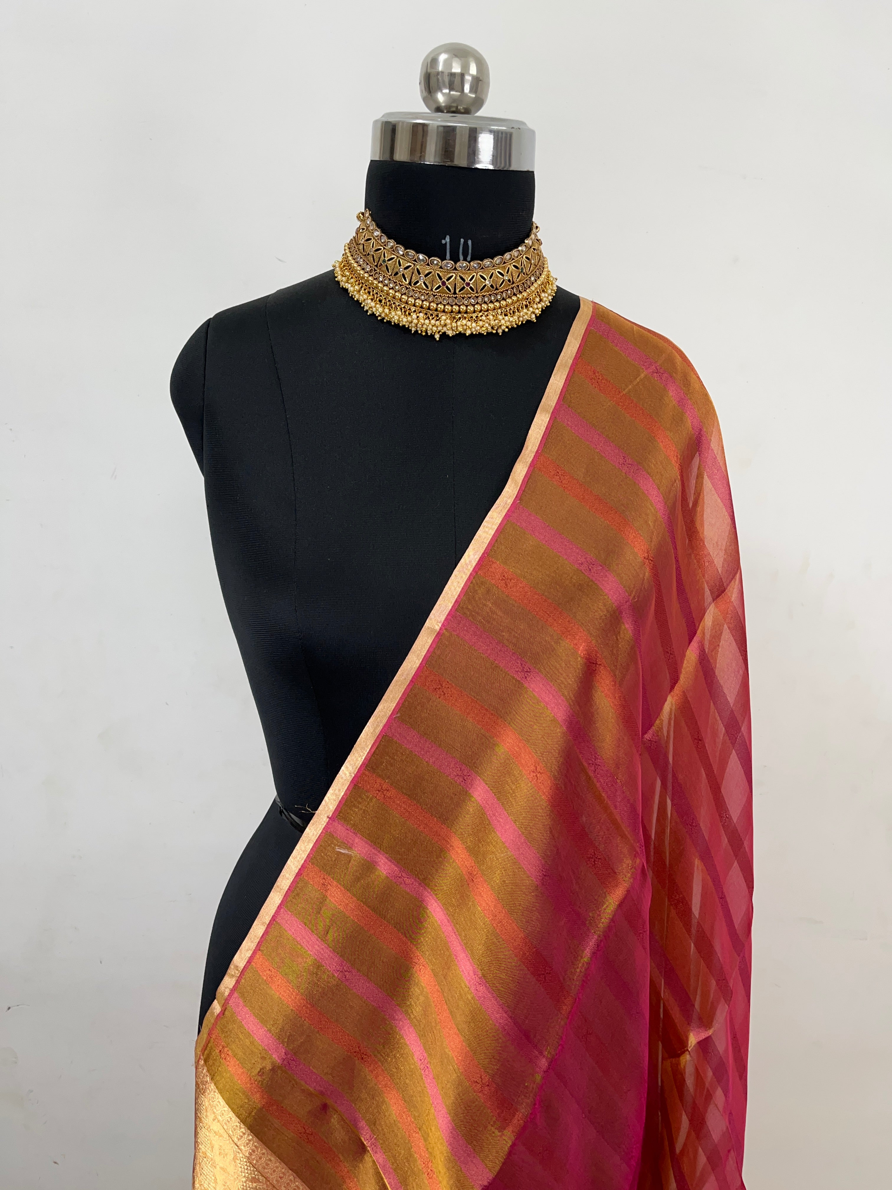 Pure Tissue Handloom Banarasi Dupatta