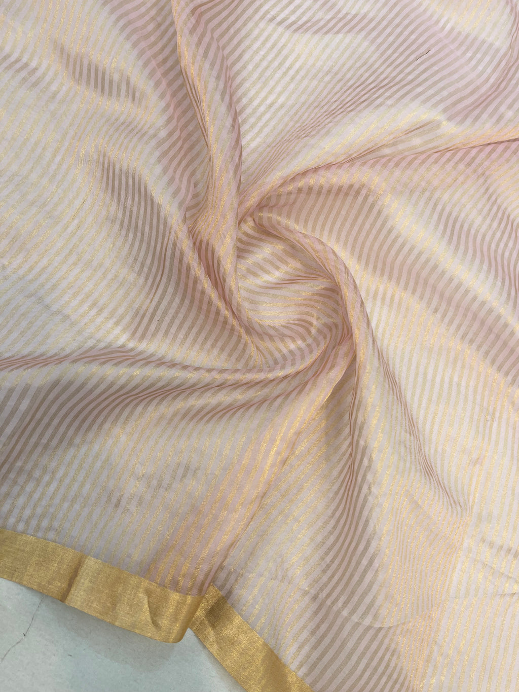 Pure Organza Chikankari Handloom Banarasi Saree