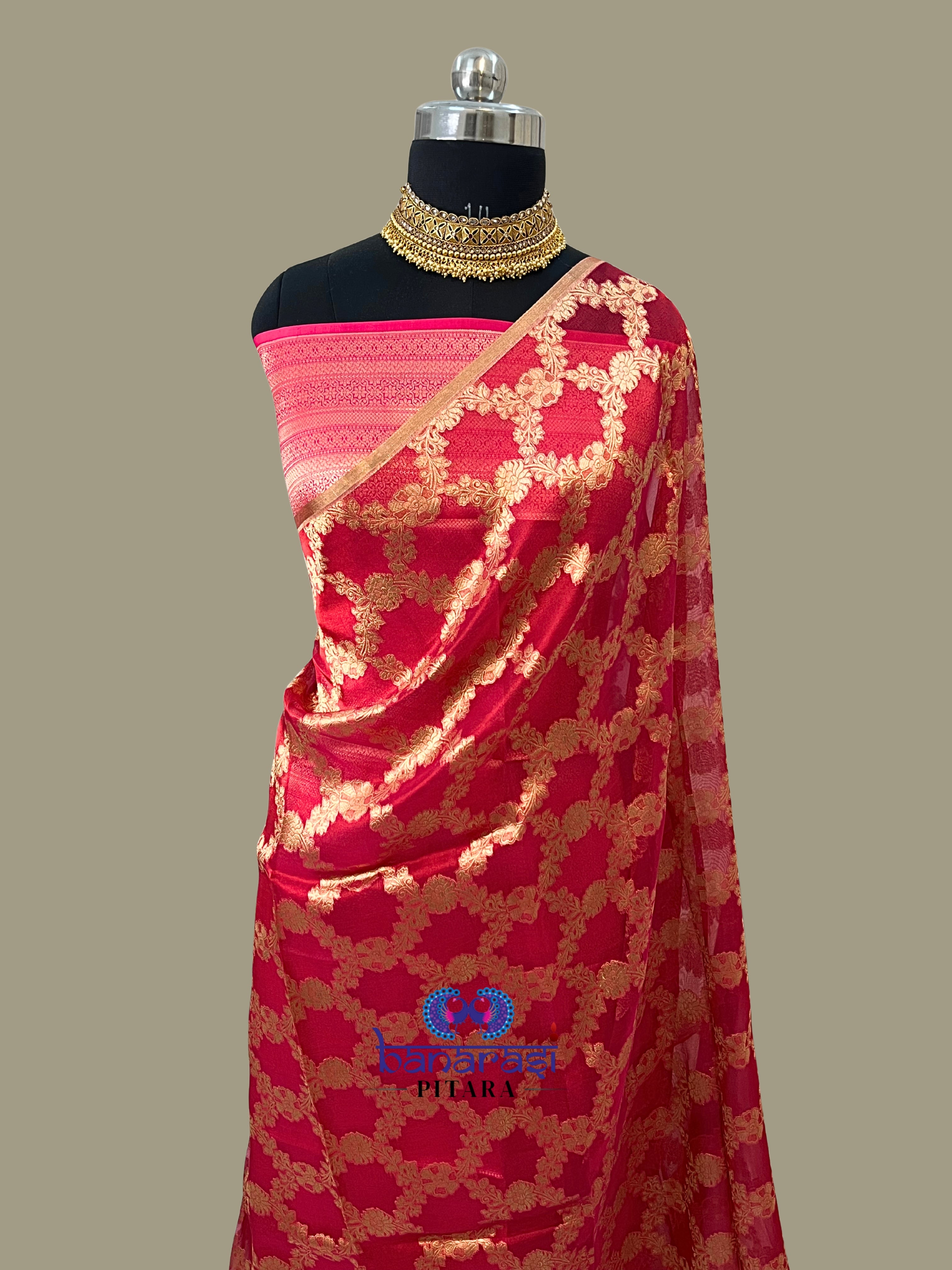 Pure Tissue Handloom Banarasi Saree