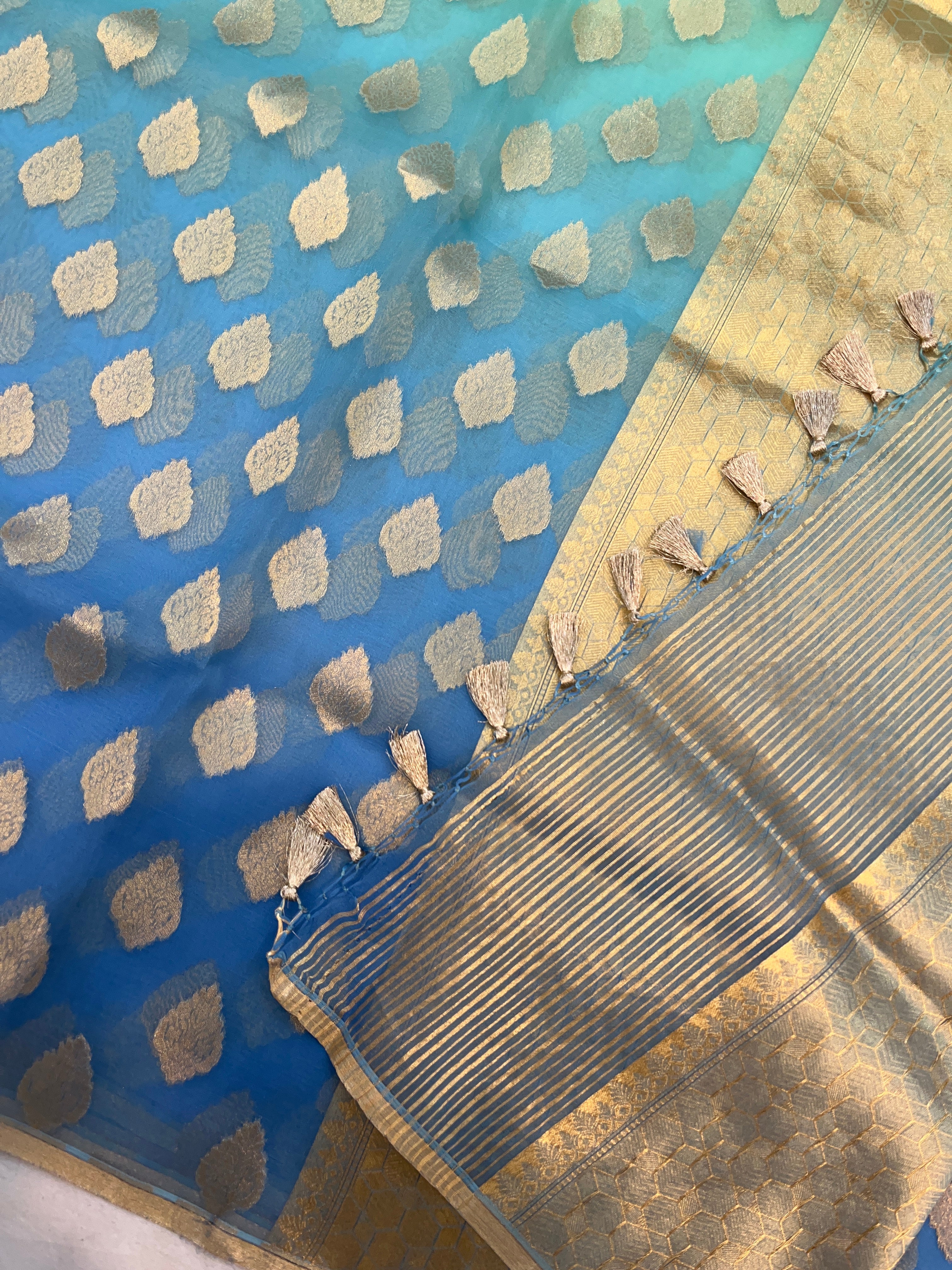 Pure Organza Silk Banarasi Saree