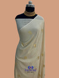 Natural Color Pure Monga Handloom Banarasi Saree