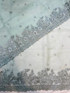 Pure Organza Embroidery Banarasi Suit Dupatta