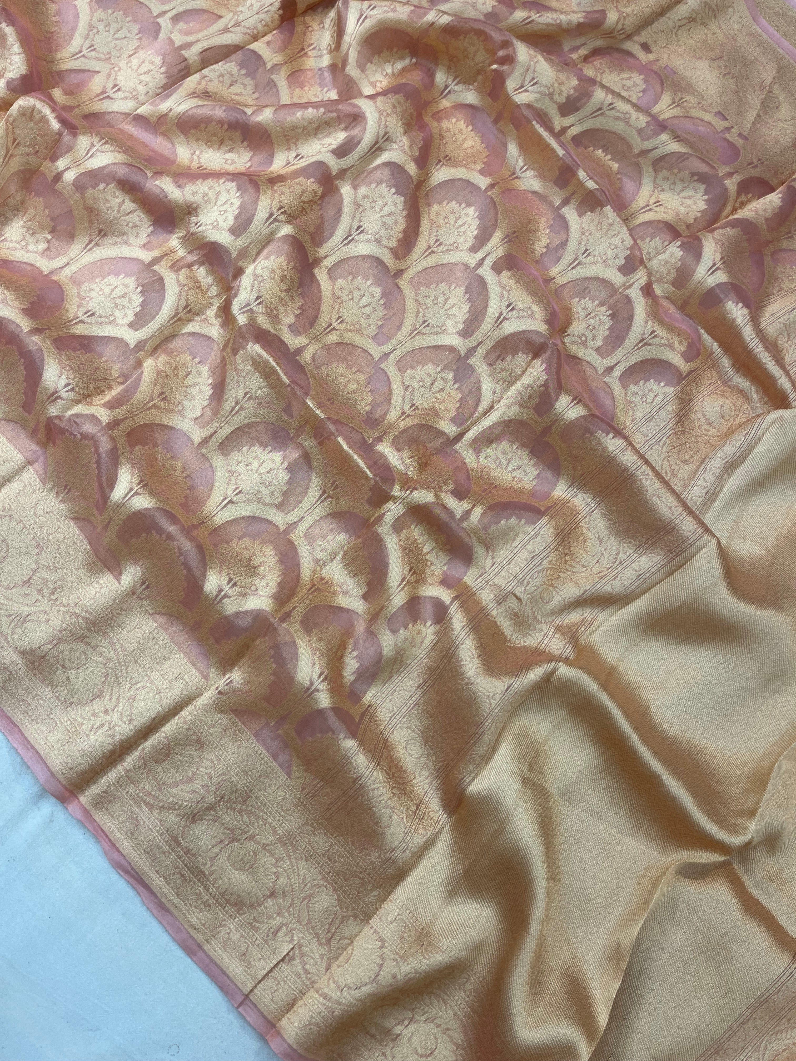 Pure Tissue Hamdloom Banarasi Saree