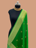Green Color Pure Chiffon Banarasi Dupatta