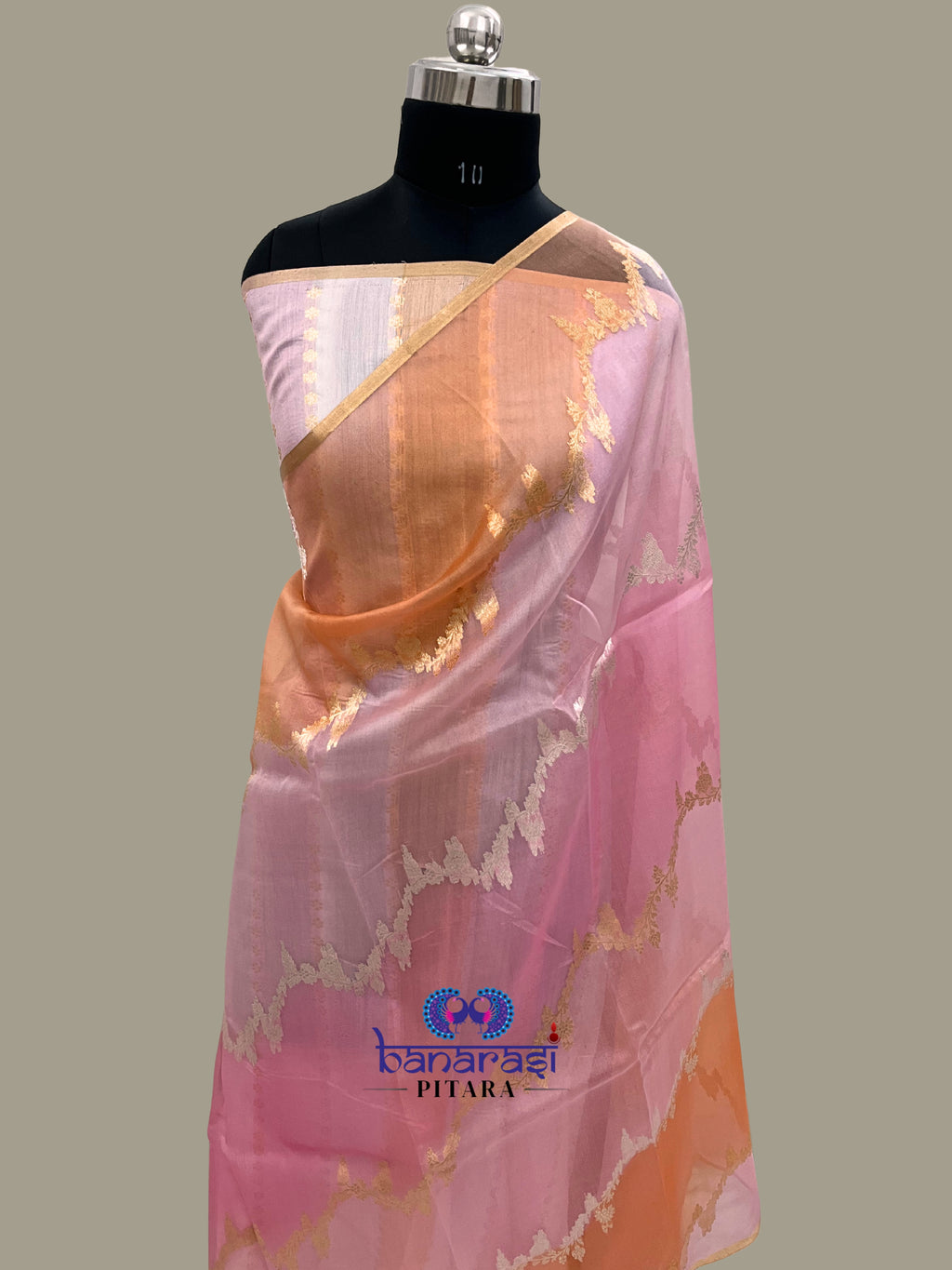 Pure Kora Handloom Banarasi Saree