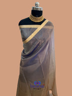 Pure Tissue Plain Multi Banarasi Saree