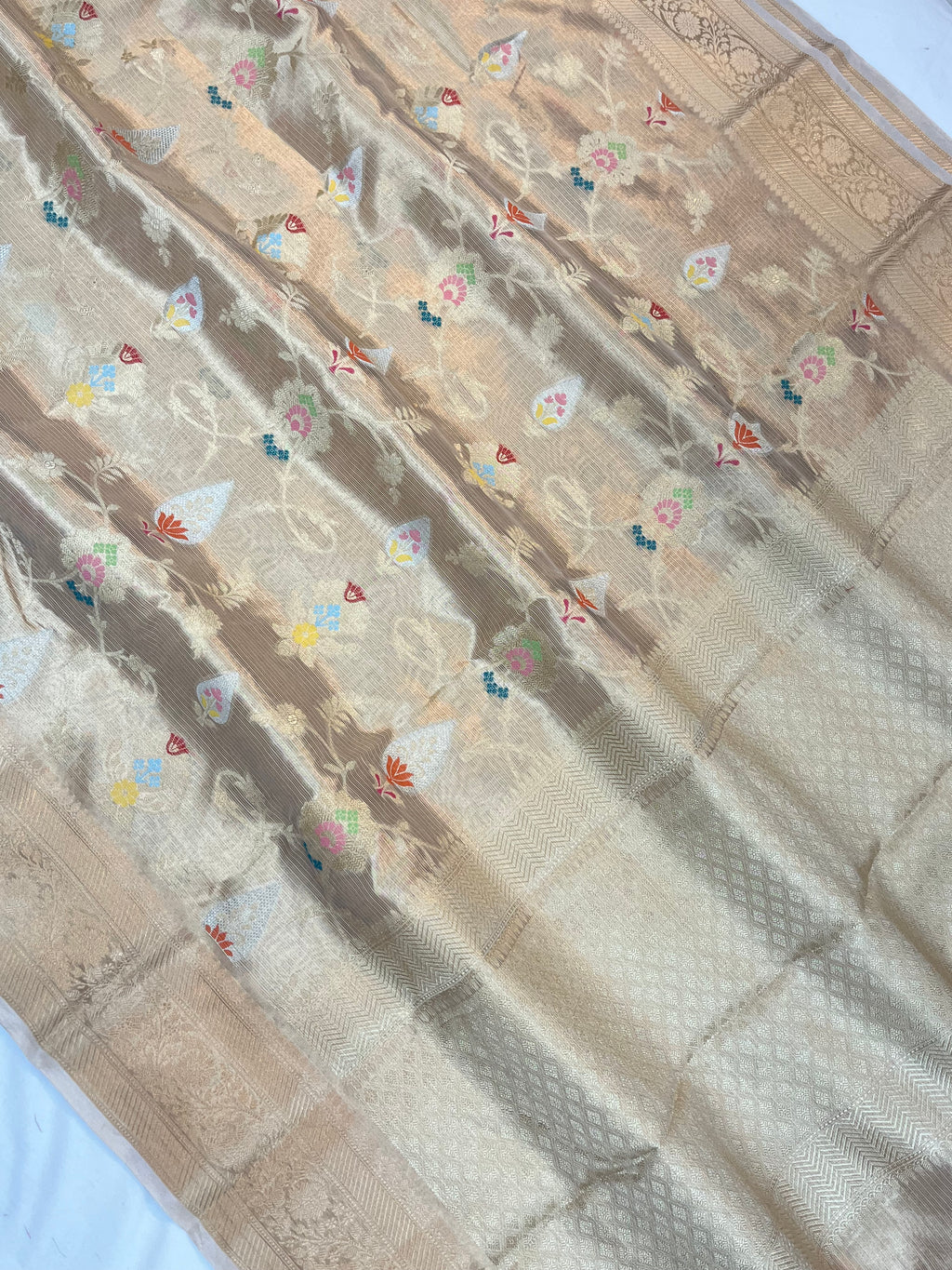 Pure Tissue Tilfi Meenakari Saree