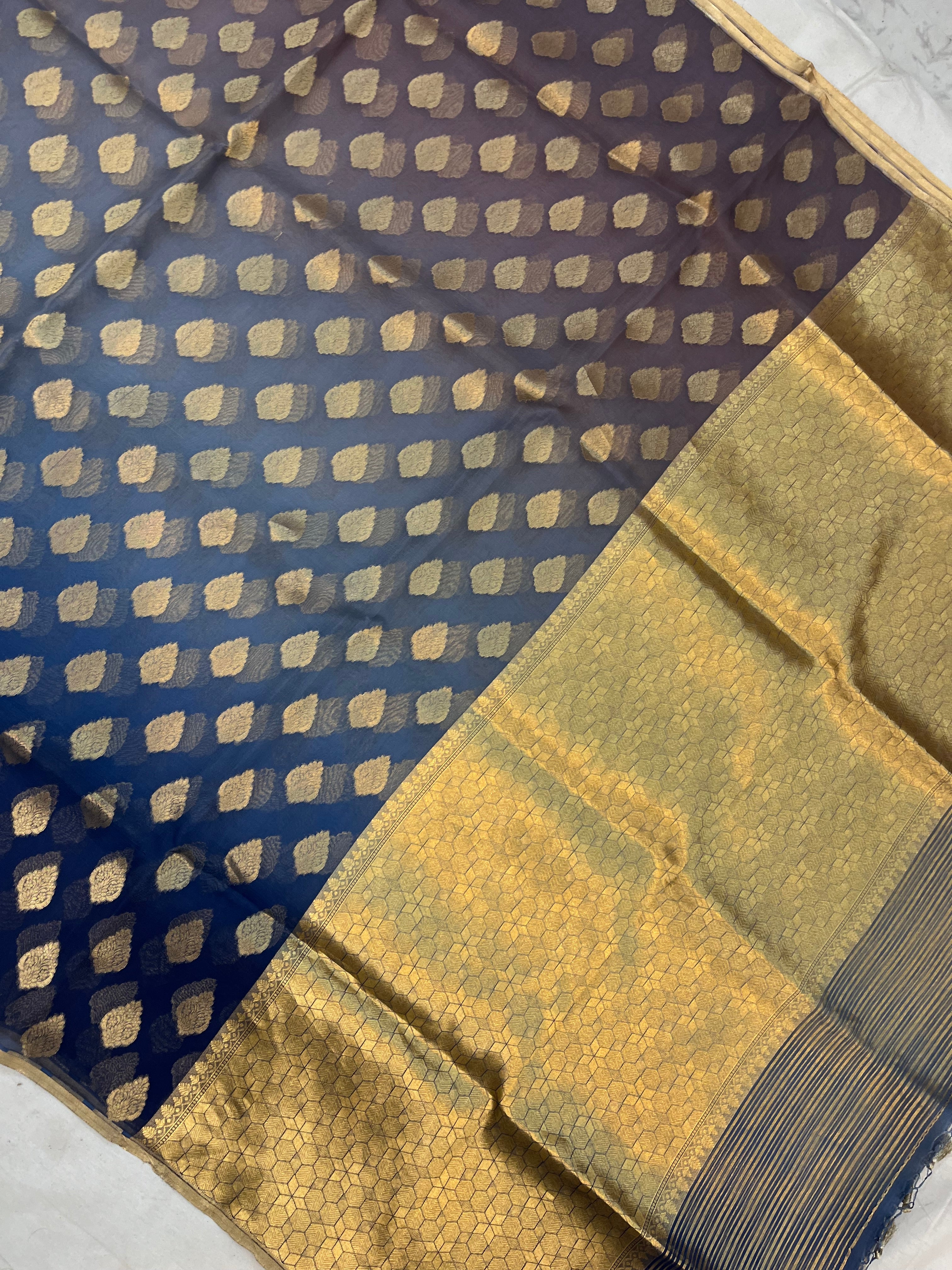 Pure Organza Silk Banarasi Saree