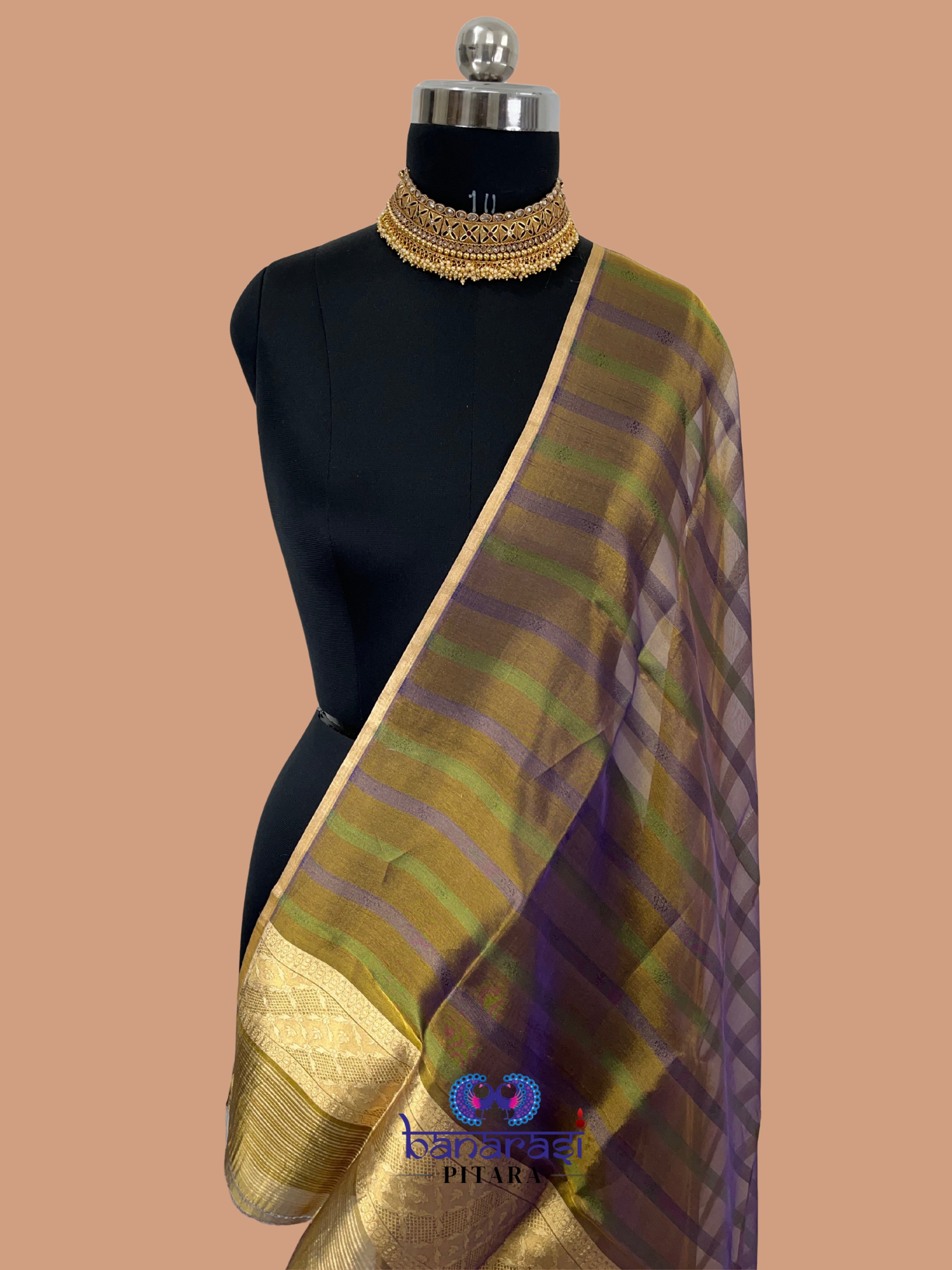 Pure Tissue Handloom Banarasi Dupatta