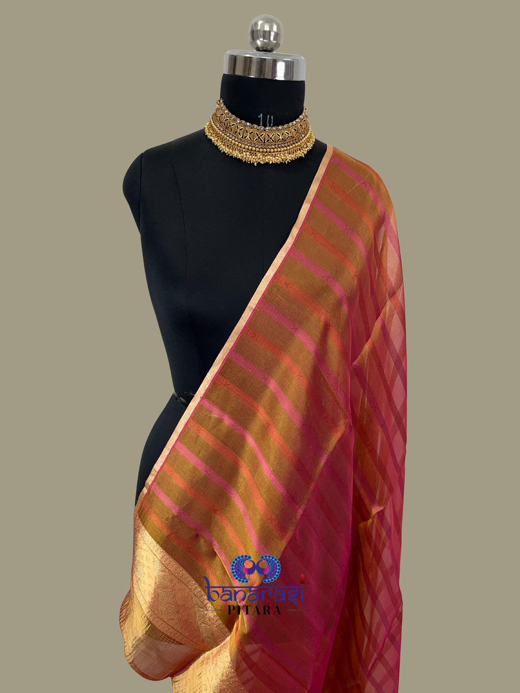 Pure Tissue Handloom Banarasi Dupatta
