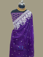 Pure Organza Embroidery Banarasi Saree