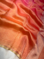 Pure Tissue Plain Multi Banarasi Saree