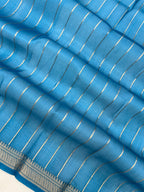 Pure Organza Handloom Banarasi Saree with Sona Rupa Buti