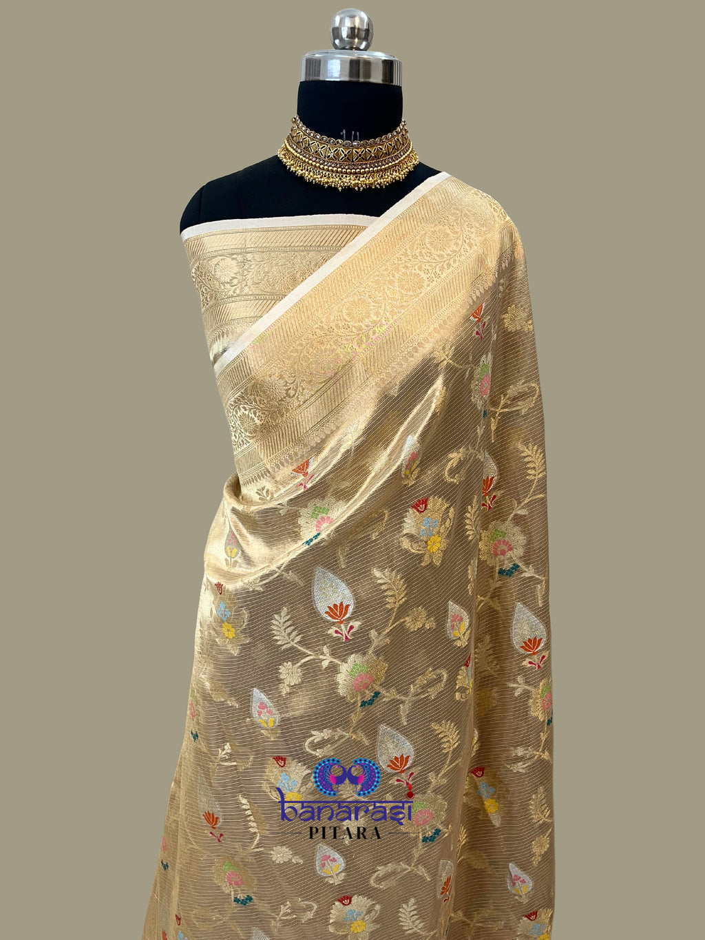 Pure Tissue Tilfi Meenakari Saree