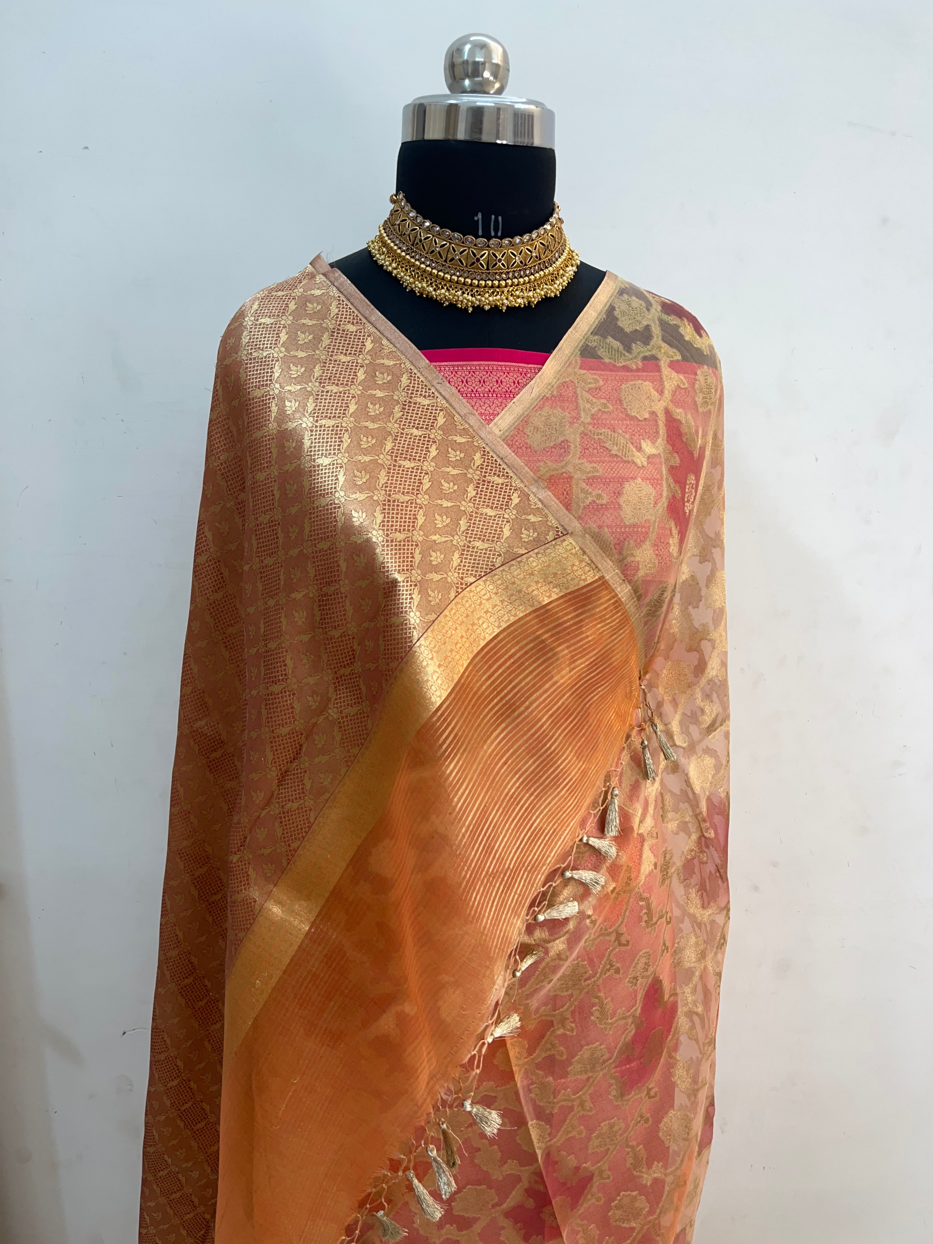 Pure Organza Banarasi Saree