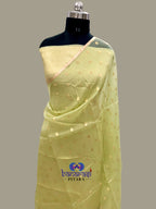 Pure Kora Handloom Banarasi Saree