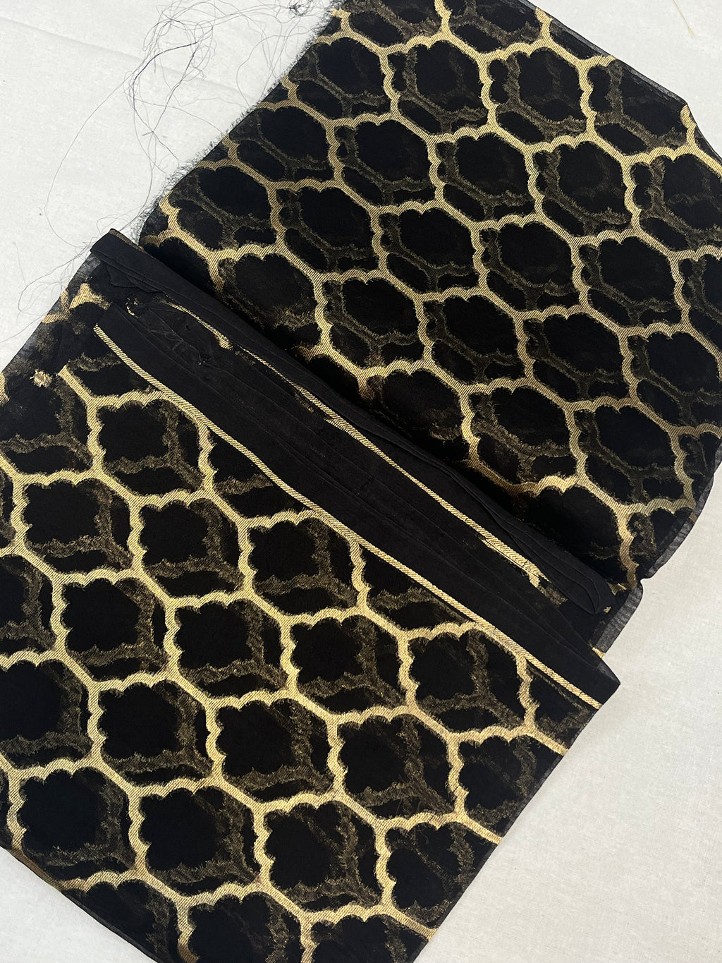 Pure Kora Embroidery with Digital Print Banarasi Saree