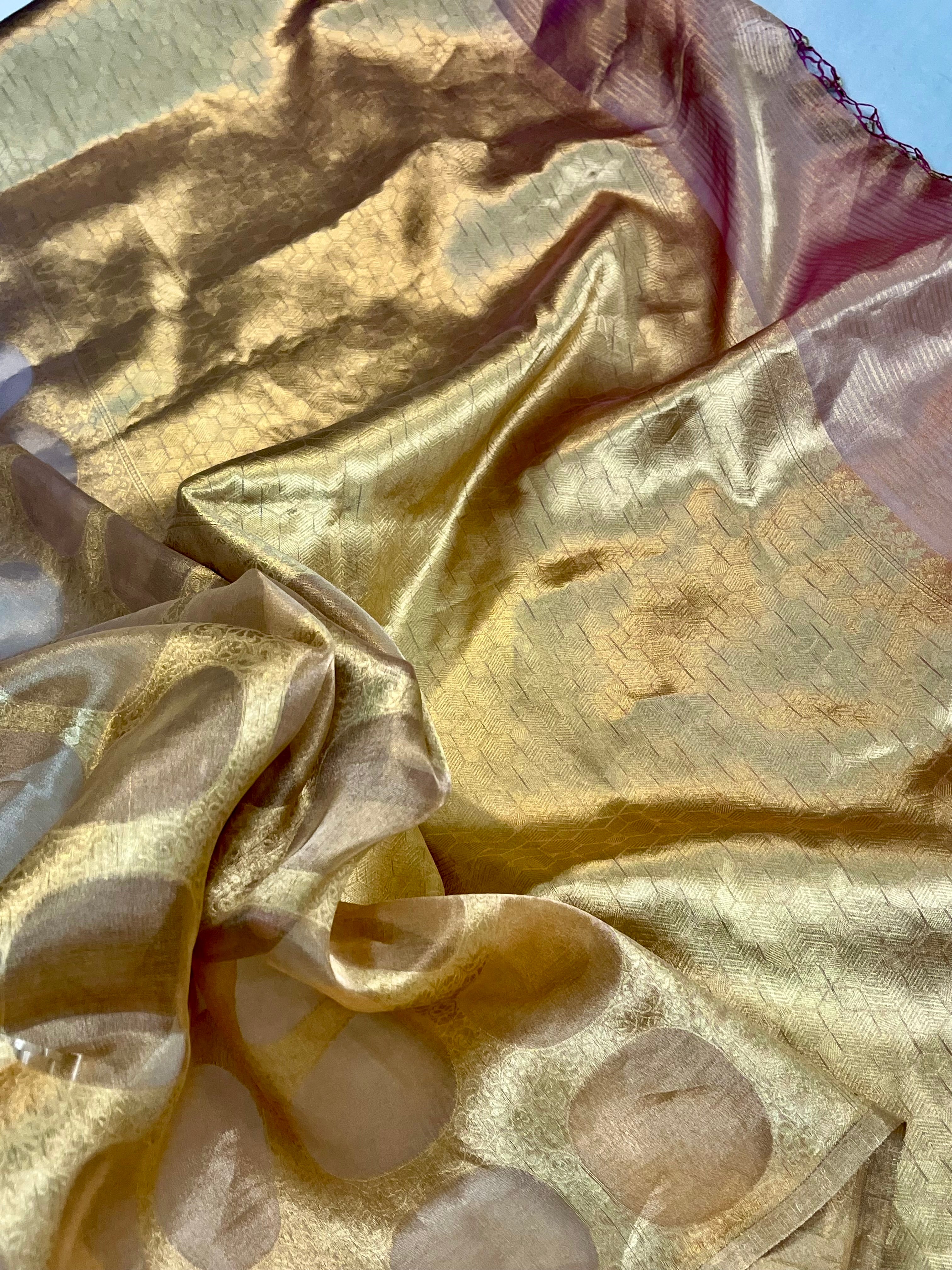 Pure Tissue Silk Handloom Banarasi Saree